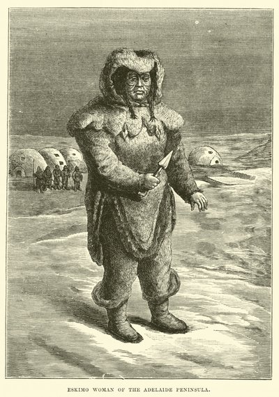 Femme esquimau de la péninsule d
