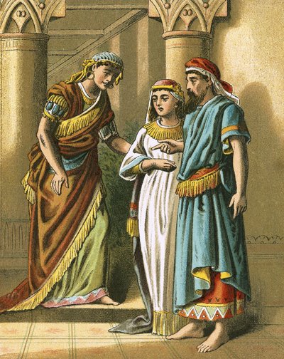 Esther amenée dans la maison du roi - English School