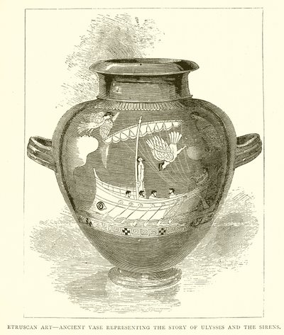 Art étrusque - Vase ancien représentant l