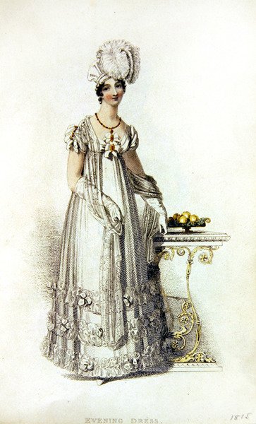 Robe de soirée, planche de mode de Ackermann