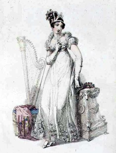 Robe de soirée, planche de mode de l