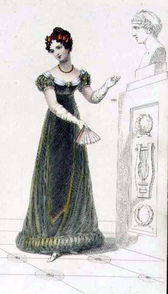 Robe de soirée, planche de mode de l