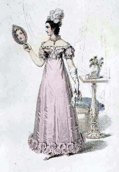 Robe de soirée, planche de mode de l