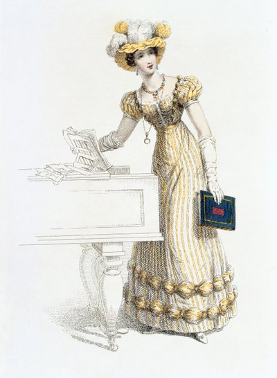 Robe de soirée, planche de mode de Ackermann
