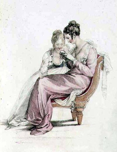 Robe de soirée ou de cérémonie, planche de mode du Repository of Arts d