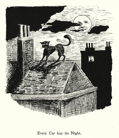 Chaque chat a sa nuit, chaque chien a son jour (litho) - English School