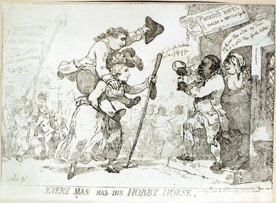 Chaque homme a son dada, publié en 1784 - English School