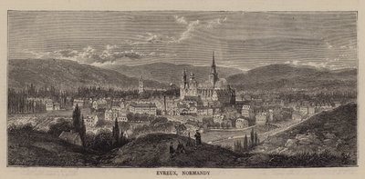 Évreux, Normandie (gravure) - English School