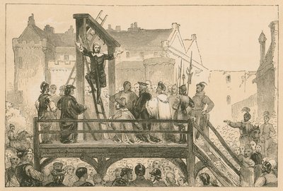 Exécution de James Renwick à Édimbourg, 1688 - English School