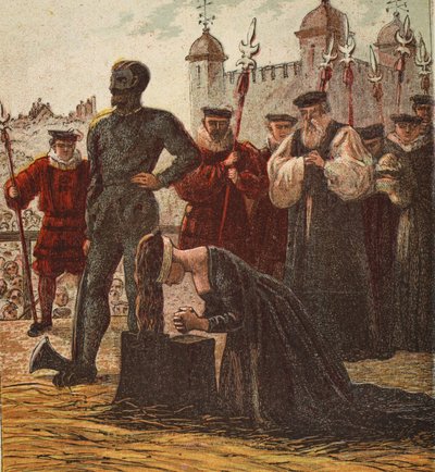 Exécution de Lady Jane Grey, pub. 1890 - English School