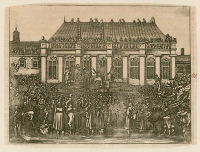 Exécution du roi Charles Ier à Whitehall - English School