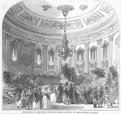 Exposition de la Royal Horticultural Society, à la Rotonde, Dublin, illustration de 