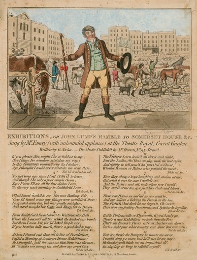 Expositions, ou la promenade de John Lump à Somerset House, etc. - English School