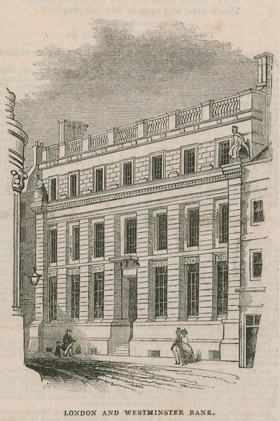 Extérieur de la London and Westminster Bank - English School