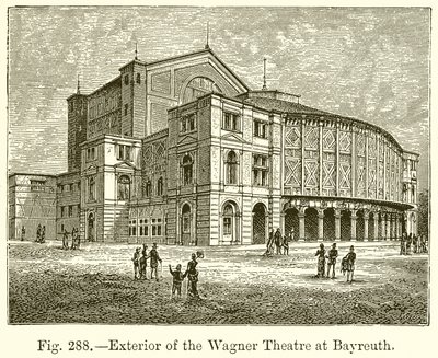 Extérieur du Théâtre Wagner à Bayreuth - English School