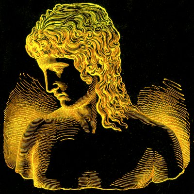 Extrême de la divergence ethnique - Type le plus élevé - I: Éros de Praxitèle, illustration de Avec les Peuples du Monde par John Clark Ridpath, publiée en 1912 - English School