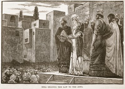 Esdras lisant la loi aux Juifs - English School