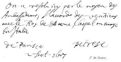 F de Peiresc - English School