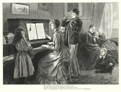 Famille jouant de la musique ensemble - English School