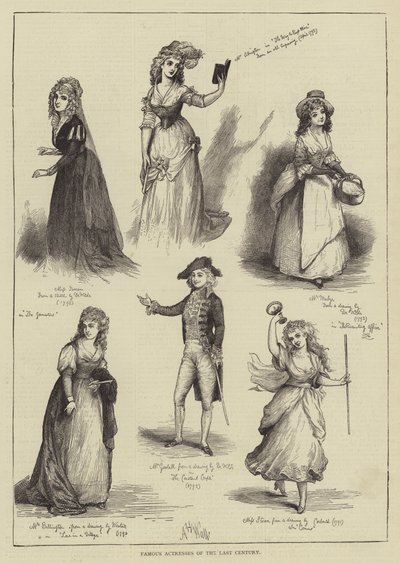 Actrices célèbres du siècle dernier - English School