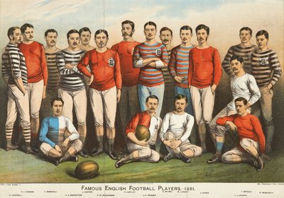 Célèbres joueurs de football anglais de 1881, de Boys Own - English School