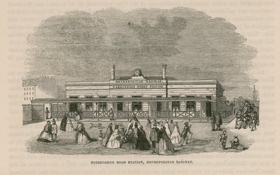 Station Farringdon Road sur le Metropolitan Railway - English School