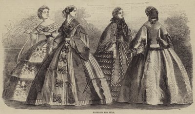 Modes de juillet (gravure) - English School