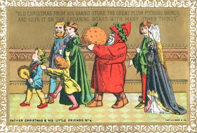 Père Noël et ses petits amis n° 4, Carte de Noël - English School