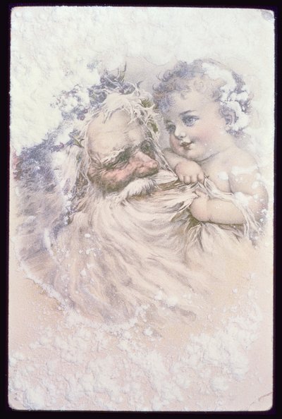Père Noël et un enfant - English School