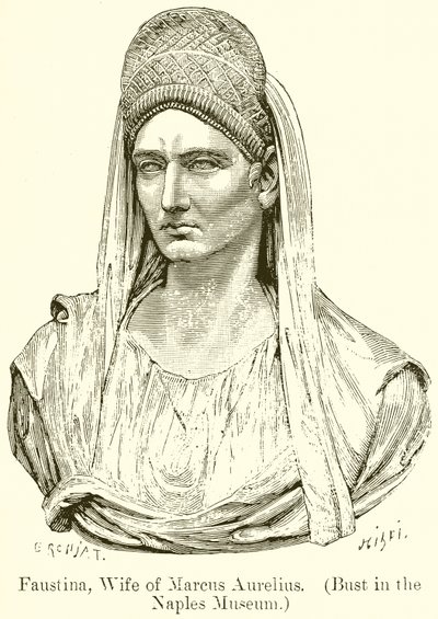 Faustine, épouse de Marc Aurèle (Buste au Musée de Naples) - English School