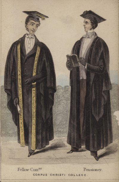 Fellow Commoner, Pensionnaire, Corpus Christi College - English School