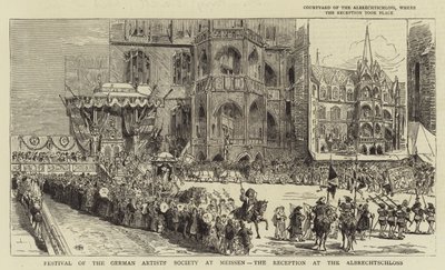 Festival de la Société des artistes allemands à Meissen, la réception à l