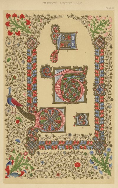 Quinzième siècle (chromolithographie) - English School