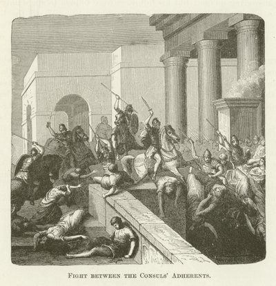 Combat entre les Partisans des Consuls - English School