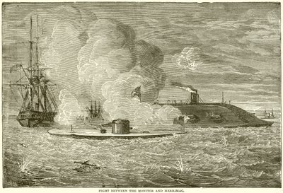 Combat entre le Monitor et le Merrimac - English School