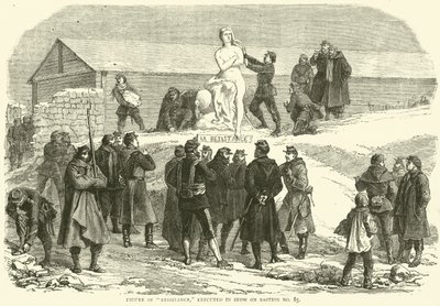 Figure de résistance, exécutée en neige sur le bastion n° 85, décembre 1870 - English School