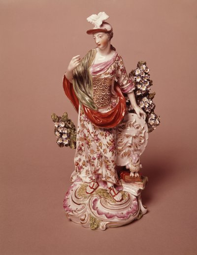 Figure de la déesse Athéna, Derby Porcelain Works, vers 1800 - English School