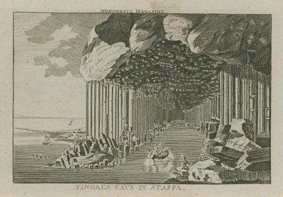La grotte de Fingal à Staffa - English School
