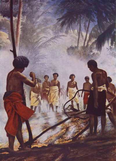 Marche sur le feu aux Fidji - English School