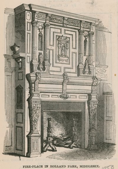 Cheminée à Holland Park, Londres - English School