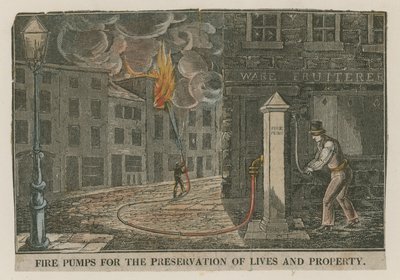 Pompes à incendie pour la préservation des vies et des biens - English School
