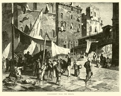 Marché aux poissons près du Rialto - English School