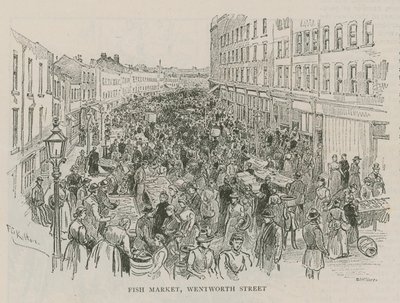 Marché aux poissons, Wentworth Street, Londres - English School