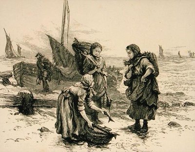 Femmes pêcheurs vers 1880, de 
