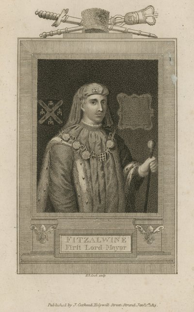 Fitzalwine, premier Lord Maire de Londres - English School