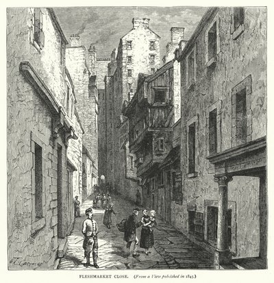 Fleshmarket Close (gravure) - English School
