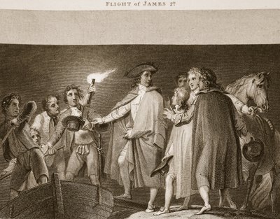 Fuite de Jacques II, illustration de L
