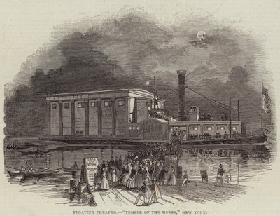 Théâtre flottant, "Temple des Muses," New York - English School