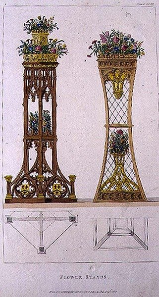 Présentoirs à fleurs, planche 163 de l