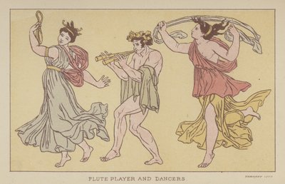 Joueur de flûte et danseurs - English School